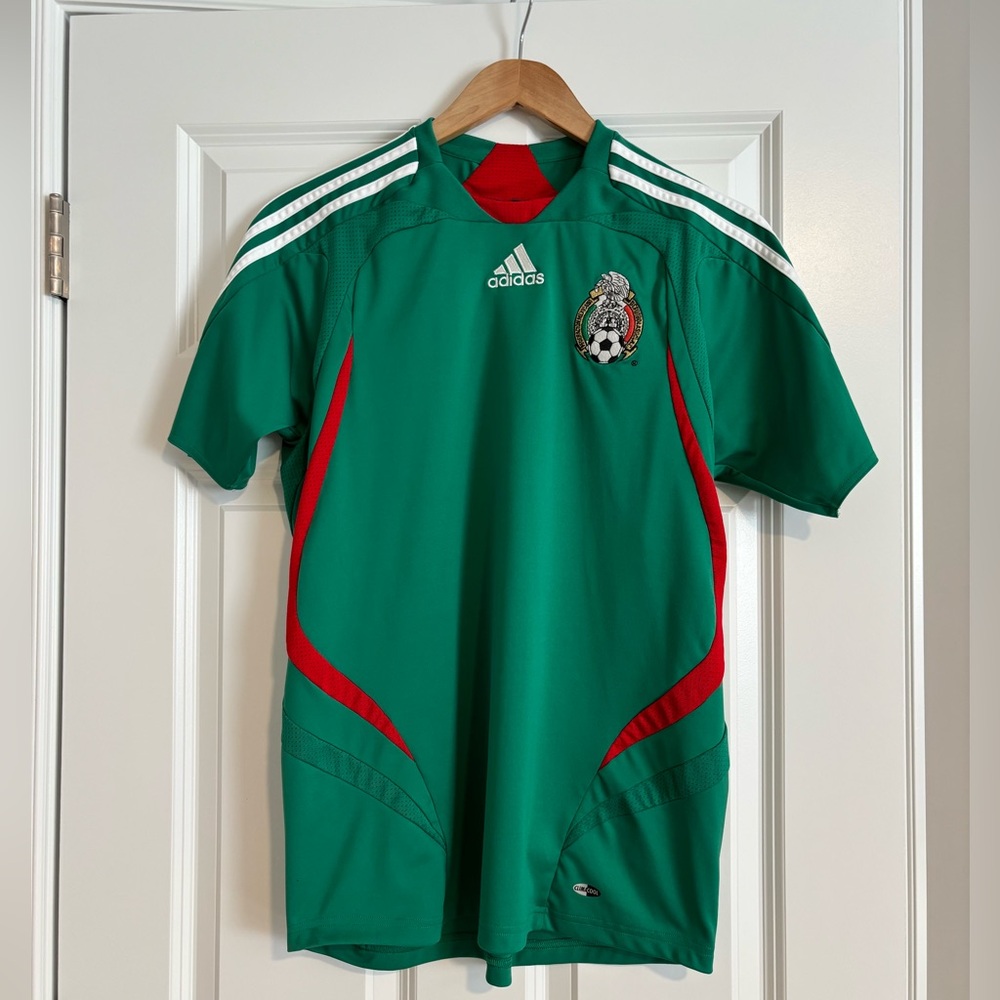 Adidas Kids Green Team Mexico Soccer Jersey